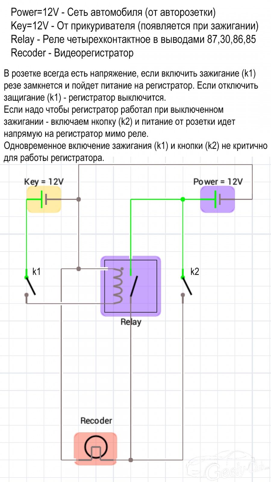 Подключение регистратора тигуан 1